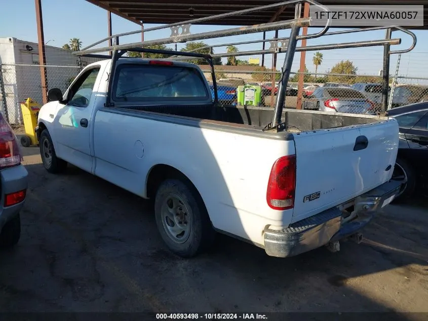 1998 Ford F-150 Standard/Xl/Xlt VIN: 1FTZF172XWNA60057 Lot: 40593498