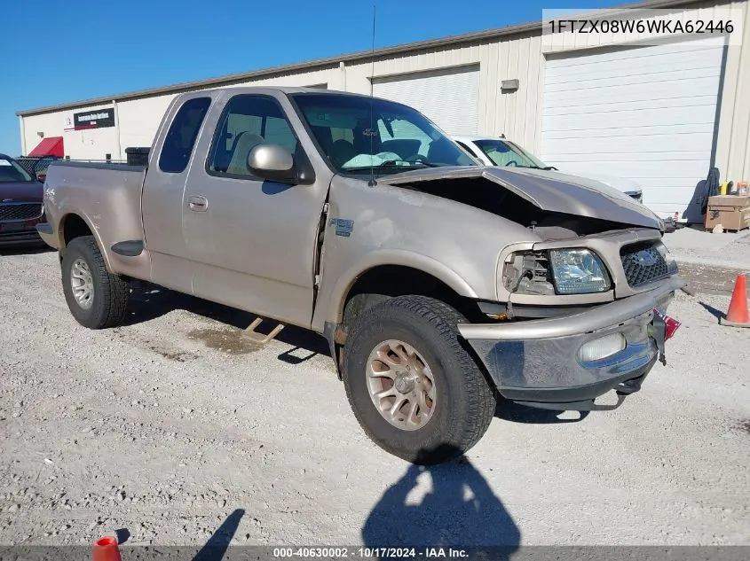 1998 Ford F-150 Lariat/Xl/Xlt VIN: 1FTZX08W6WKA62446 Lot: 40630002