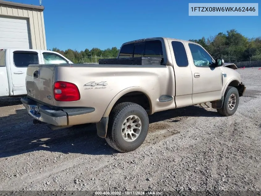 1998 Ford F-150 Lariat/Xl/Xlt VIN: 1FTZX08W6WKA62446 Lot: 40630002