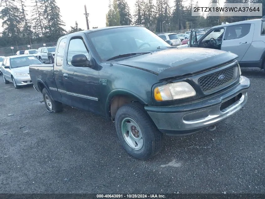 1998 Ford F-150 Lariat/Standard/Xl/Xlt VIN: 2FTZX18W3WCA37644 Lot: 40643091