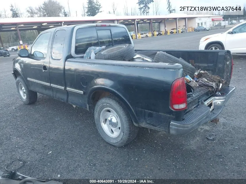 1998 Ford F-150 Lariat/Standard/Xl/Xlt VIN: 2FTZX18W3WCA37644 Lot: 40643091