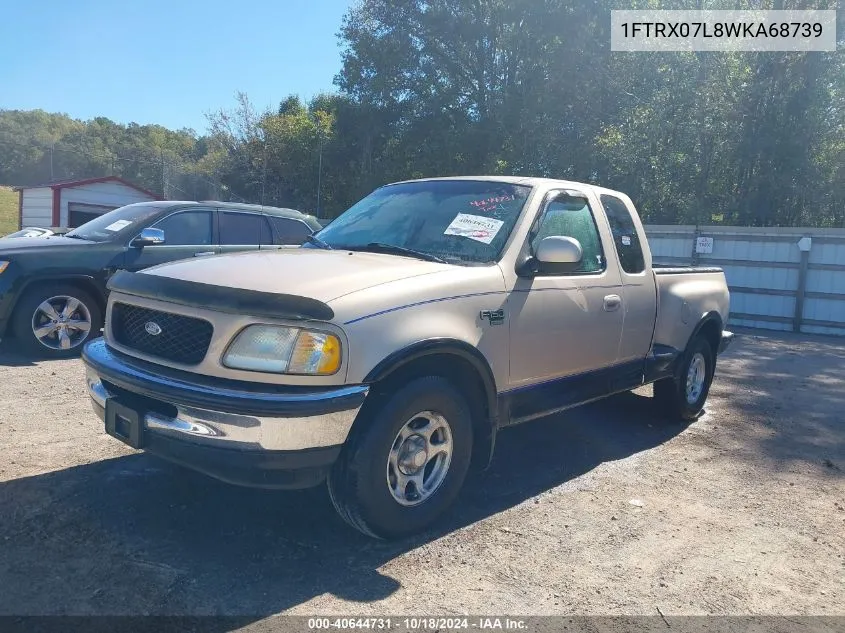 1998 Ford F-150 Lariat/Xl/Xlt VIN: 1FTRX07L8WKA68739 Lot: 40644731