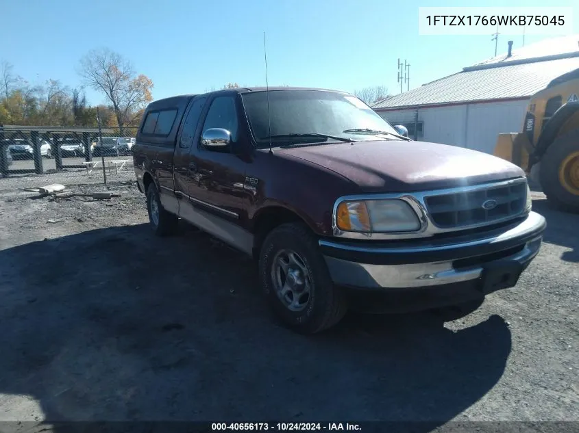 1998 Ford F-150 Lariat/Standard/Xl/Xlt VIN: 1FTZX1766WKB75045 Lot: 40656173