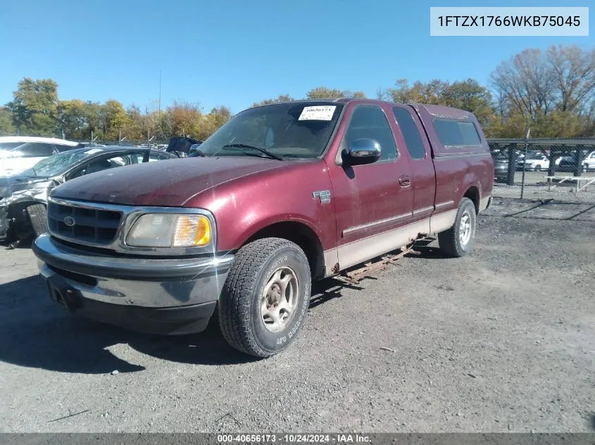 1998 Ford F-150 Lariat/Standard/Xl/Xlt VIN: 1FTZX1766WKB75045 Lot: 40656173