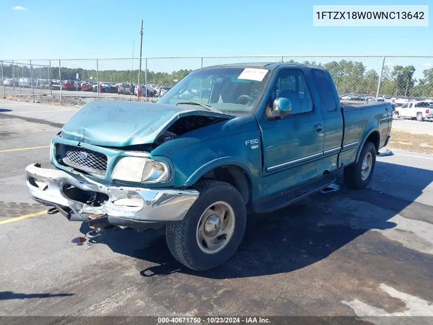 1998 Ford F-150 Lariat/Standard/Xl/Xlt VIN: 1FTZX18W0WNC13642 Lot: 40671750