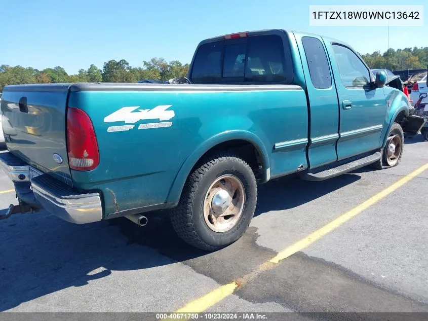 1998 Ford F-150 Lariat/Standard/Xl/Xlt VIN: 1FTZX18W0WNC13642 Lot: 40671750