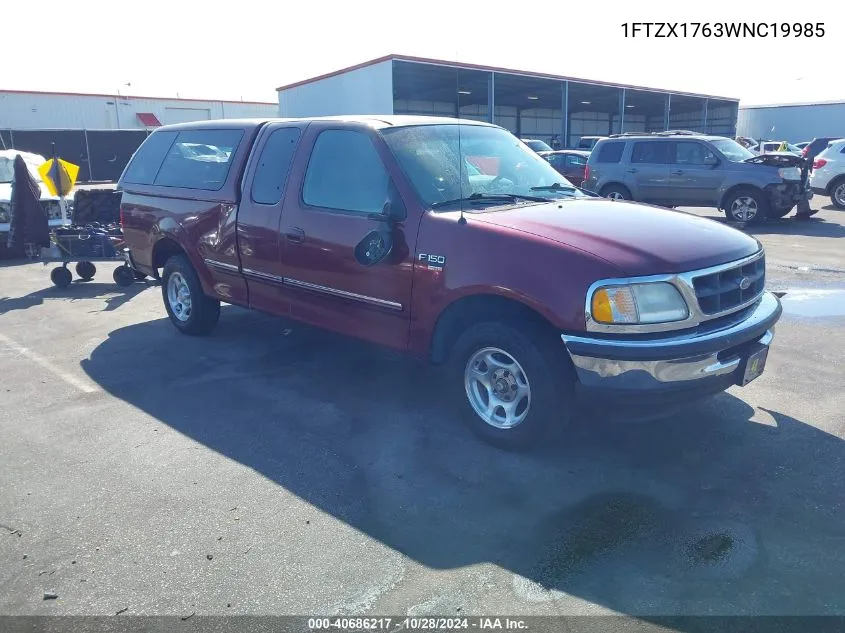 1998 Ford F-150 Lariat/Standard/Xl/Xlt VIN: 1FTZX1763WNC19985 Lot: 40686217