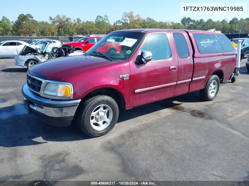 1998 Ford F-150 Lariat/Standard/Xl/Xlt VIN: 1FTZX1763WNC19985 Lot: 40686217