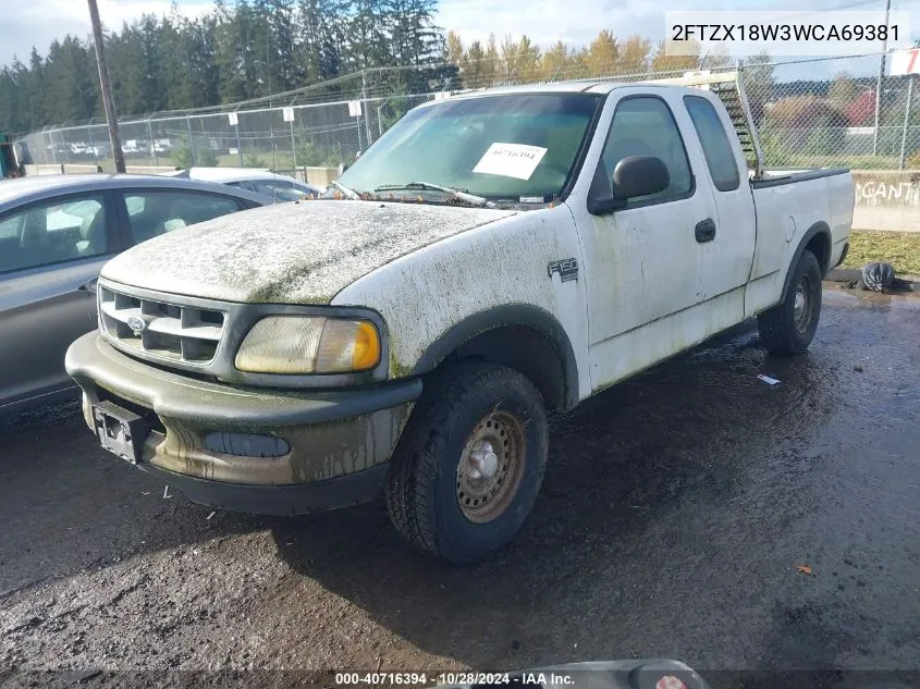 1998 Ford F-150 Lariat/Standard/Xl/Xlt VIN: 2FTZX18W3WCA69381 Lot: 40716394