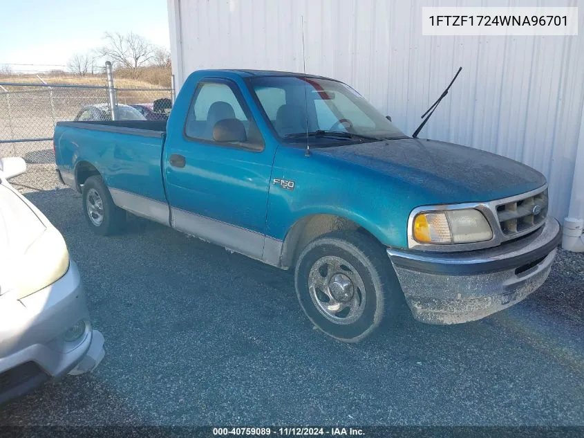 1998 Ford F-150 Standard/Xl/Xlt VIN: 1FTZF1724WNA96701 Lot: 40759089