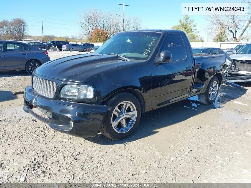 1998 Ford F-150 Lariat/Standard/Xl/Xlt VIN: 1FTYF1761WNC24343 Lot: 40780762