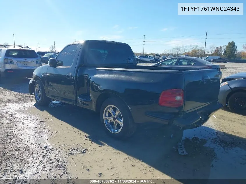 1998 Ford F-150 Lariat/Standard/Xl/Xlt VIN: 1FTYF1761WNC24343 Lot: 40780762