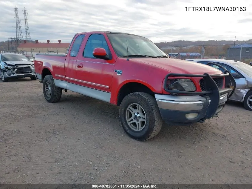 1998 Ford F-150 Lariat/Standard/Xl/Xlt VIN: 1FTRX18L7WNA30163 Lot: 40782661