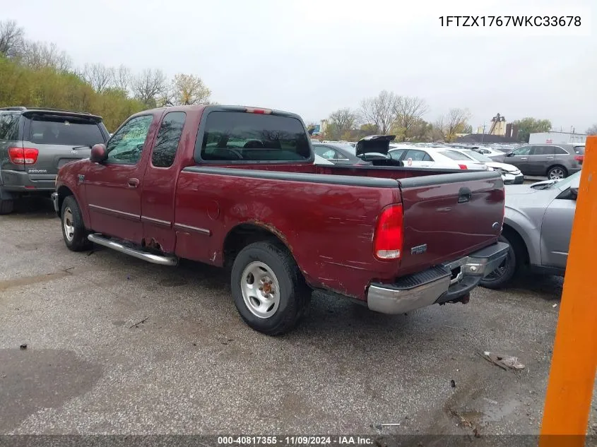 1998 Ford F-150 Lariat/Standard/Xl/Xlt VIN: 1FTZX1767WKC33678 Lot: 40817355