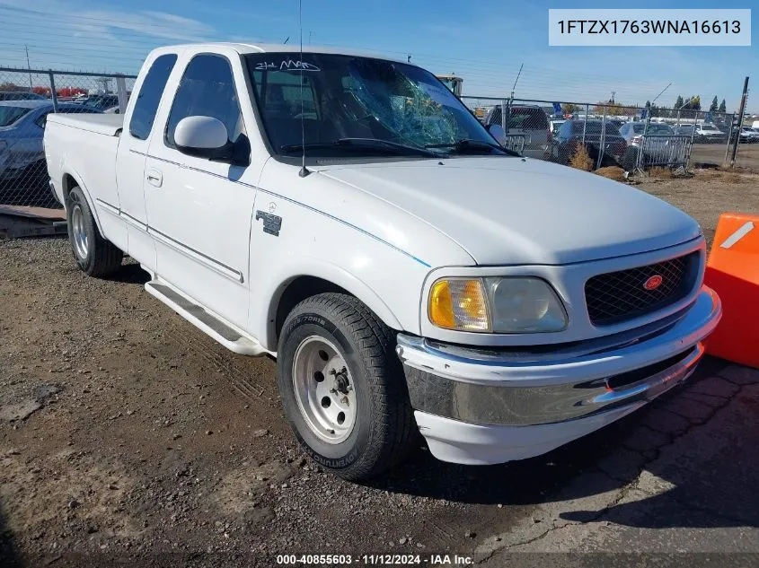 1998 Ford F-150 Lariat/Standard/Xl/Xlt VIN: 1FTZX1763WNA16613 Lot: 40855603