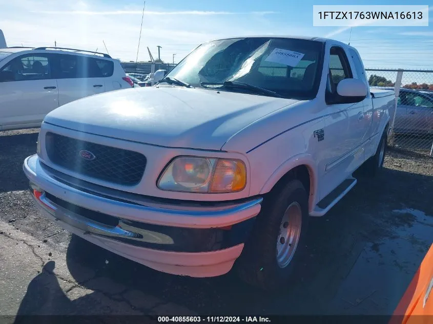 1998 Ford F-150 Lariat/Standard/Xl/Xlt VIN: 1FTZX1763WNA16613 Lot: 40855603