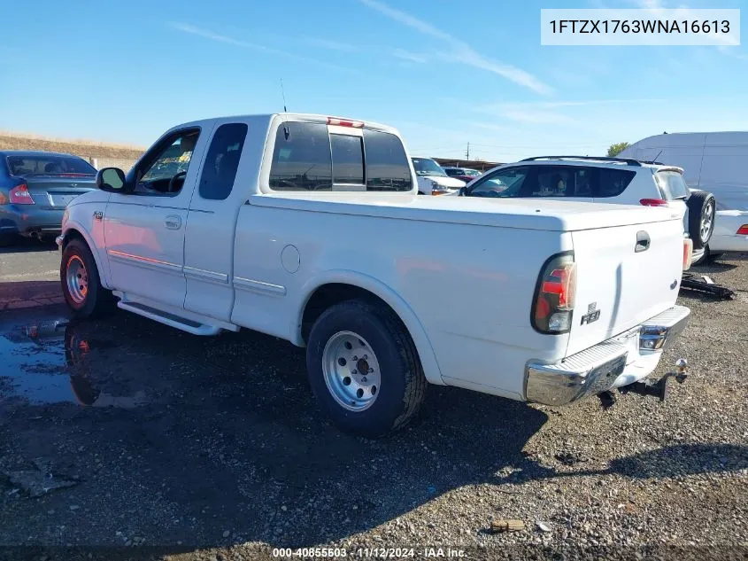 1998 Ford F-150 Lariat/Standard/Xl/Xlt VIN: 1FTZX1763WNA16613 Lot: 40855603