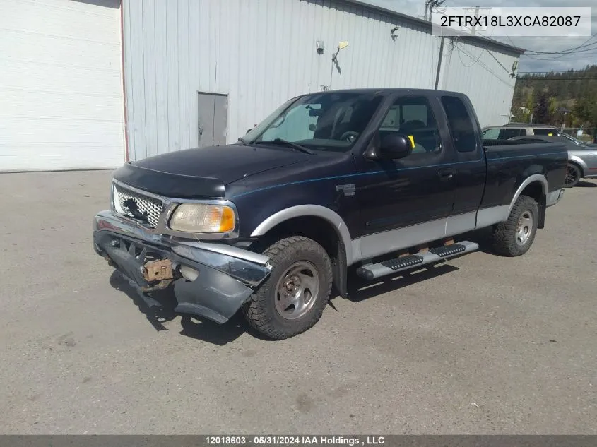 1999 Ford F150 VIN: 2FTRX18L3XCA82087 Lot: 12018603