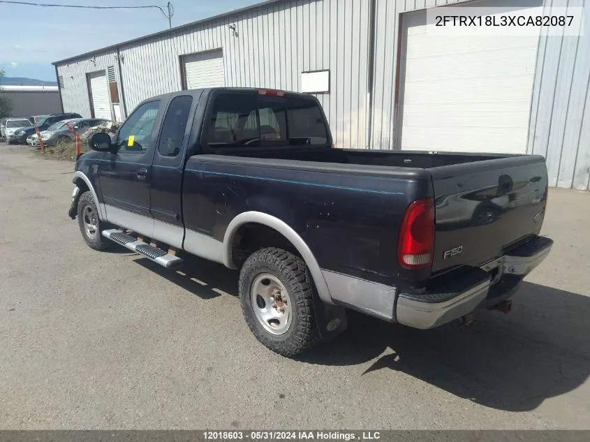 1999 Ford F150 VIN: 2FTRX18L3XCA82087 Lot: 12018603