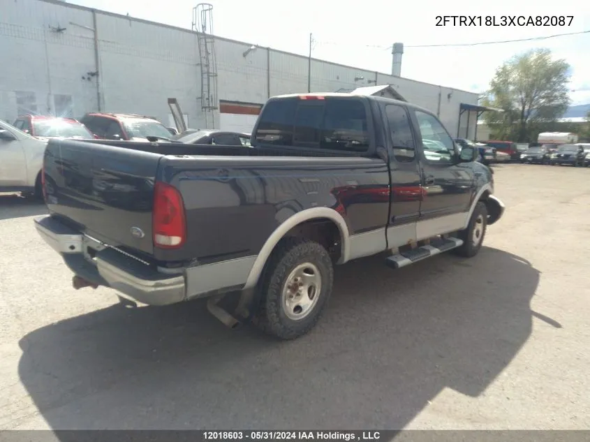 1999 Ford F150 VIN: 2FTRX18L3XCA82087 Lot: 12018603