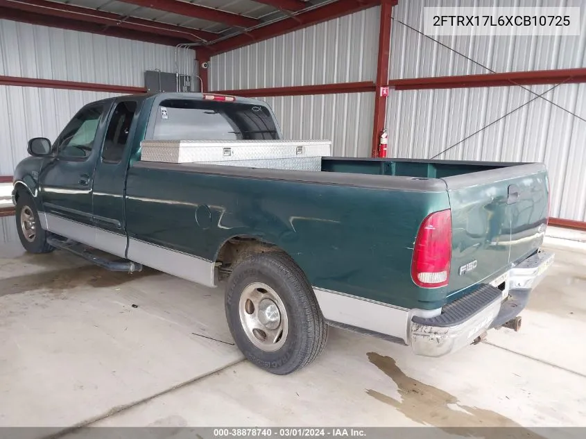 1999 Ford F-150 Lariat/Work Series/Xl/Xlt VIN: 2FTRX17L6XCB10725 Lot: 38878740