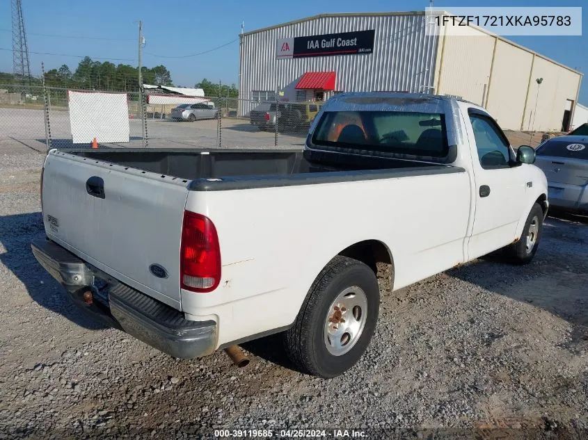 1999 Ford F-150 Work Series/Xl/Xlt VIN: 1FTZF1721XKA95783 Lot: 39119685