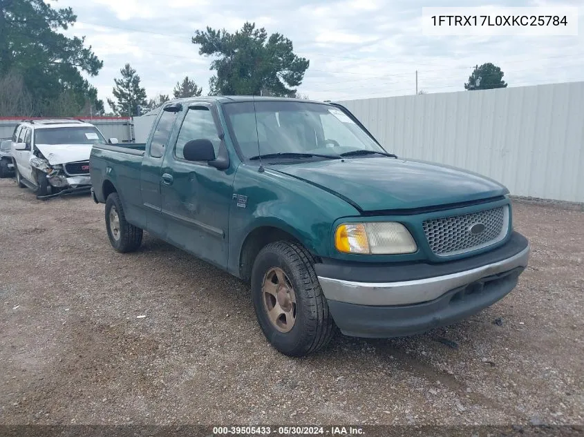 1999 Ford F-150 Lariat/Xl/Xlt VIN: 1FTRX17L0XKC25784 Lot: 39505433