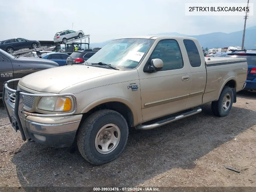 1999 Ford F-150 Lariat/Xl/Xlt VIN: 2FTRX18L5XCA84245 Lot: 39933476