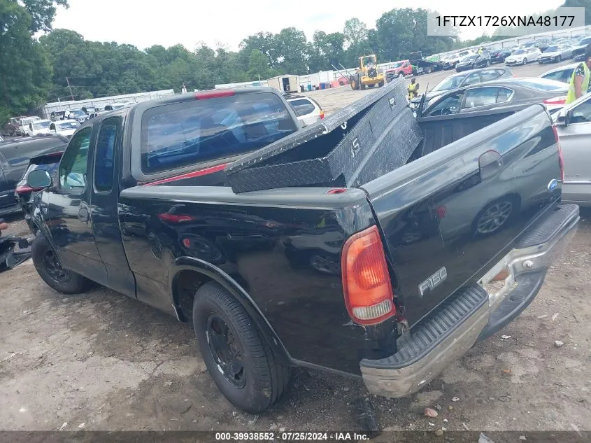 1999 Ford F-150 Work Series/Xl/Xlt VIN: 1FTZX1726XNA48177 Lot: 39938552