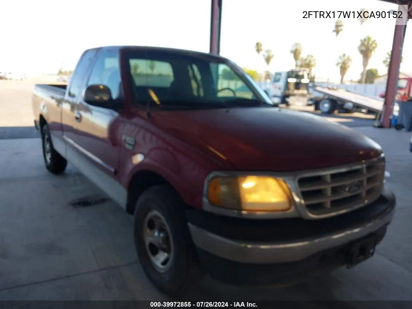 1999 Ford F-150 Lariat/Work Series/Xl/Xlt VIN: 2FTRX17W1XCA90152 Lot: 39972855