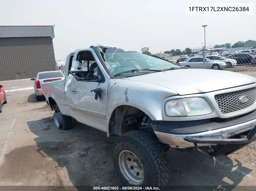 1999 Ford F-150 Lariat/Xl/Xlt VIN: 1FTRX17L2XNC26384 Lot: 40021602