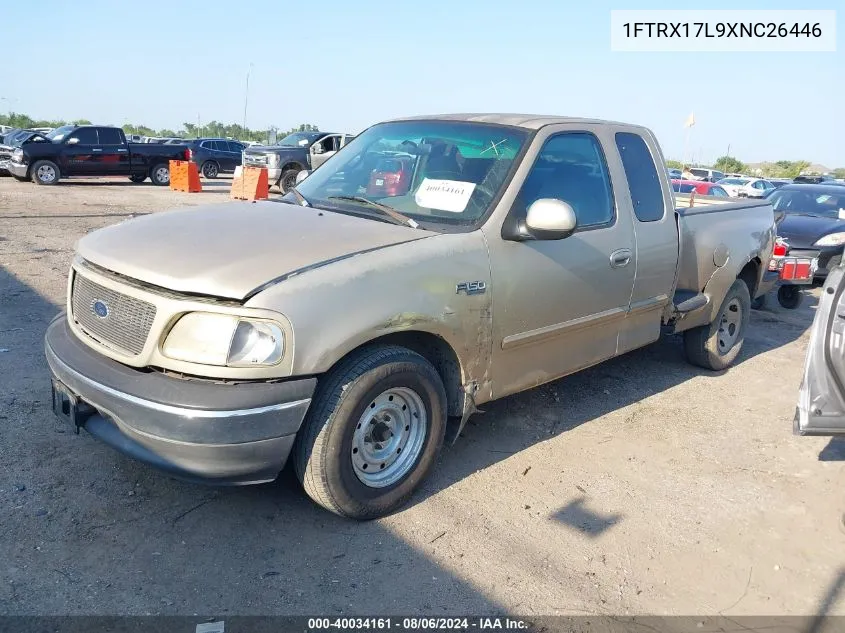 1999 Ford F-150 Lariat/Xl/Xlt VIN: 1FTRX17L9XNC26446 Lot: 40034161