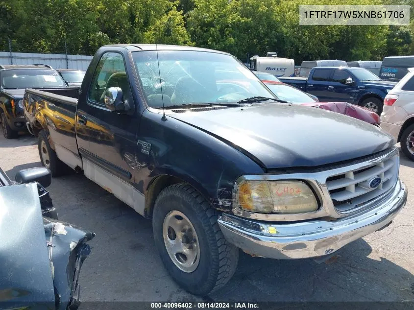 1999 Ford F-150 Lariat/Work Series/Xl/Xlt VIN: 1FTRF17W5XNB61706 Lot: 40096402