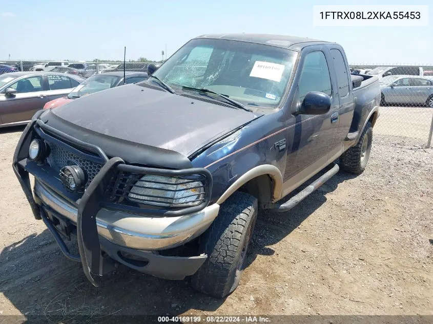 1999 Ford F-150 Lariat/Xl/Xlt VIN: 1FTRX08L2XKA55453 Lot: 40169199