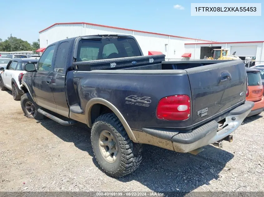 1999 Ford F-150 Lariat/Xl/Xlt VIN: 1FTRX08L2XKA55453 Lot: 40169199