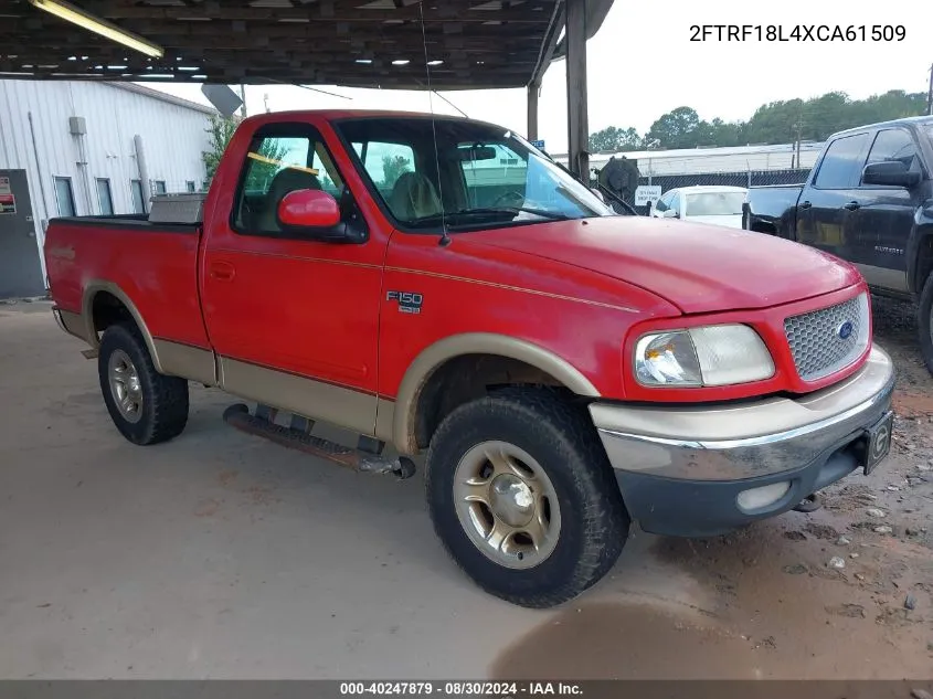 1999 Ford F-150 Lariat/Work Series/Xl/Xlt VIN: 2FTRF18L4XCA61509 Lot: 40792622