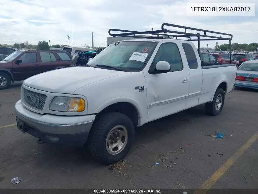 1999 Ford F-150 Lariat/Xl/Xlt VIN: 1FTRX18L2XKA87017 Lot: 40306524