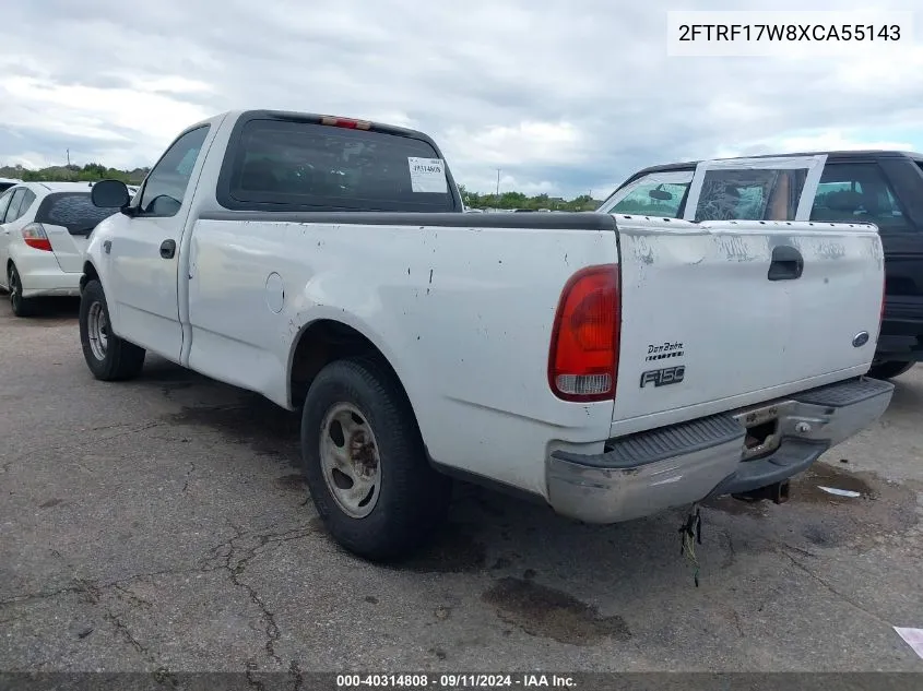 1999 Ford F-150 Lariat/Work Series/Xl/Xlt VIN: 2FTRF17W8XCA55143 Lot: 40314808