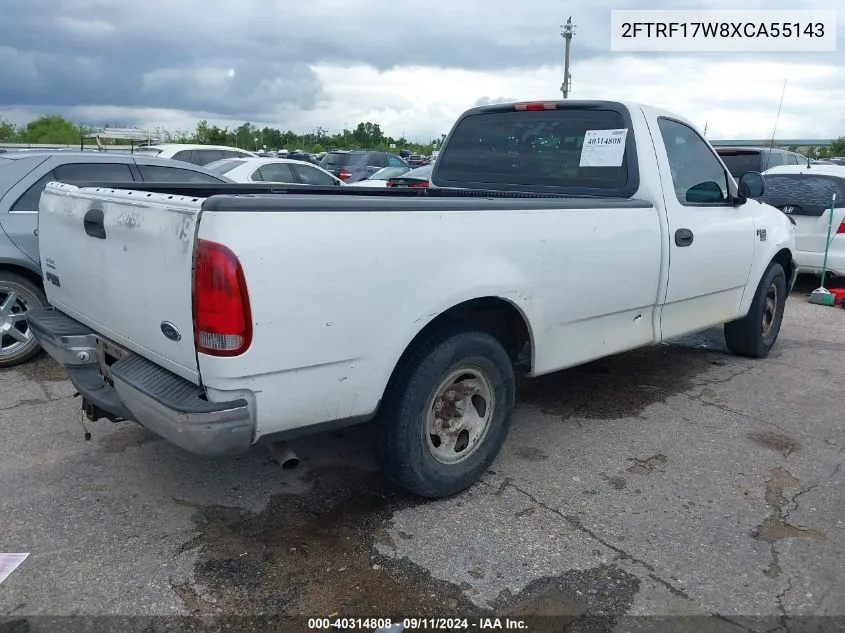 1999 Ford F-150 Lariat/Work Series/Xl/Xlt VIN: 2FTRF17W8XCA55143 Lot: 40314808