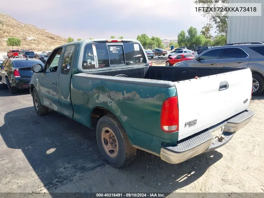 1999 Ford F-150 Work Series/Xl/Xlt VIN: 1FTZX1724XKA73418 Lot: 40316491