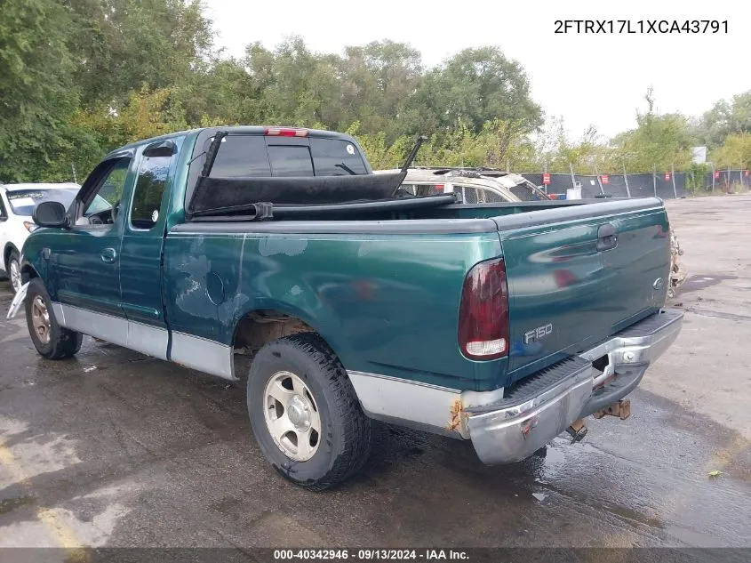 1999 Ford F-150 Lariat/Work Series/Xl/Xlt VIN: 2FTRX17L1XCA43791 Lot: 40342946