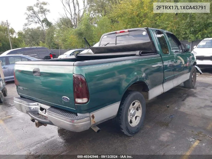 1999 Ford F-150 Lariat/Work Series/Xl/Xlt VIN: 2FTRX17L1XCA43791 Lot: 40342946