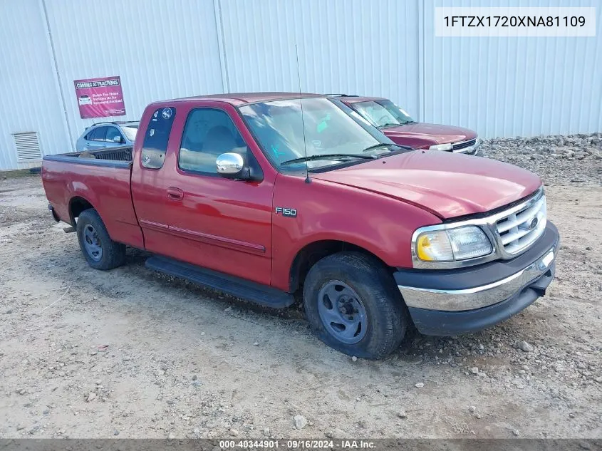 1999 Ford F-150 Work Series/Xl/Xlt VIN: 1FTZX1720XNA81109 Lot: 40344901