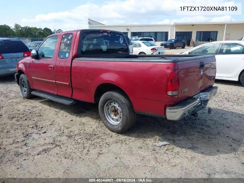 1999 Ford F-150 Work Series/Xl/Xlt VIN: 1FTZX1720XNA81109 Lot: 40344901