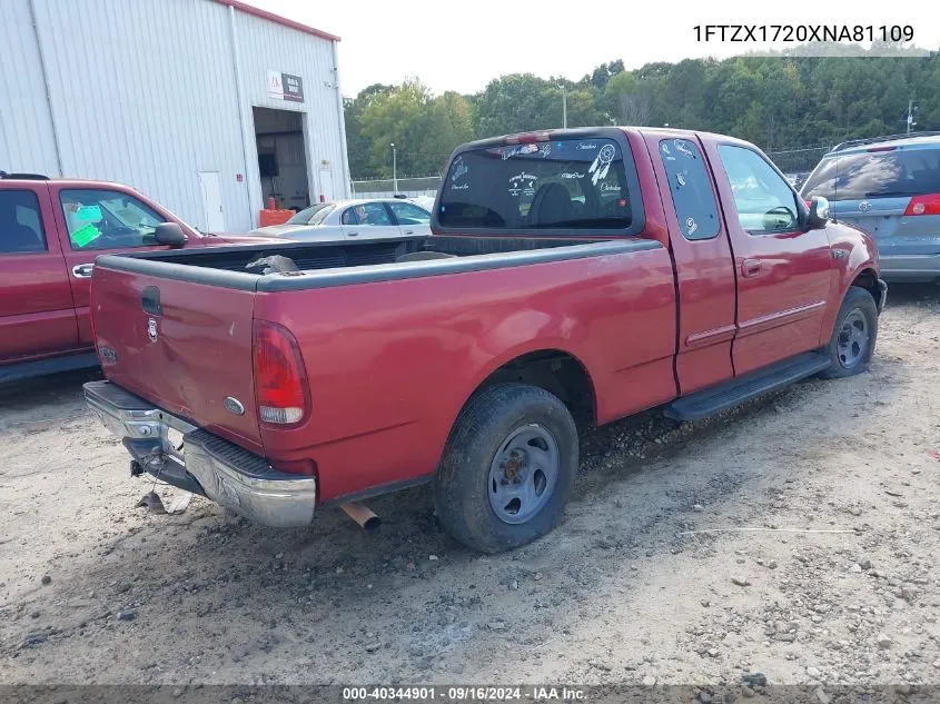 1999 Ford F-150 Work Series/Xl/Xlt VIN: 1FTZX1720XNA81109 Lot: 40344901