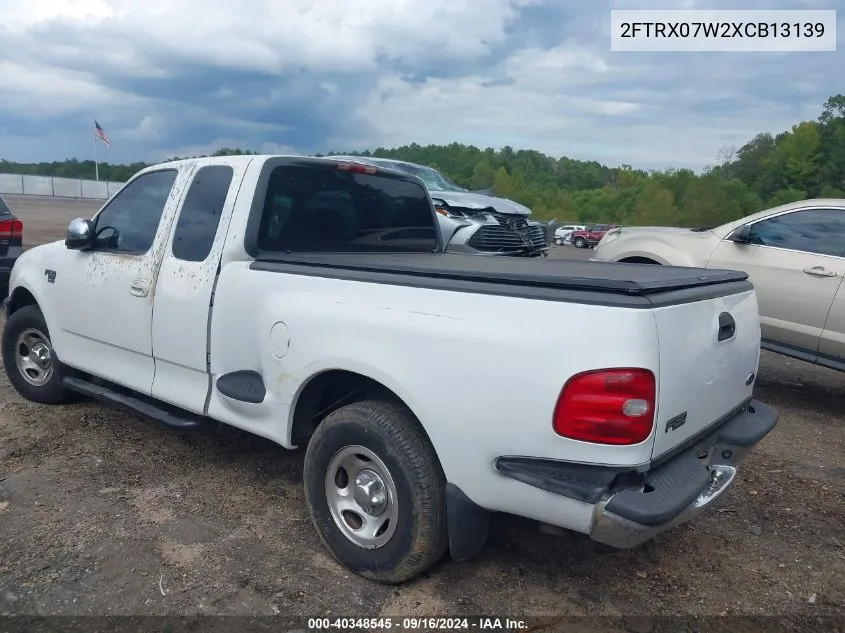 1999 Ford F-150 Lariat/Xl/Xlt VIN: 2FTRX07W2XCB13139 Lot: 40348545