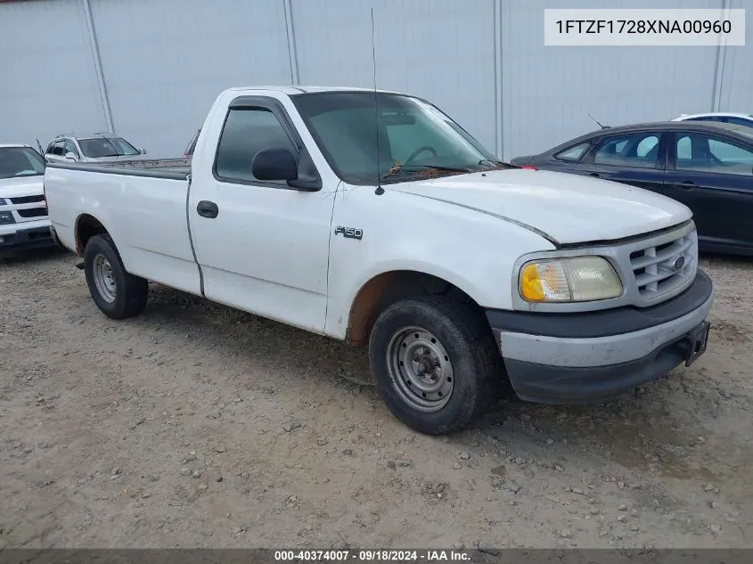 1999 Ford F-150 Work Series/Xl/Xlt VIN: 1FTZF1728XNA00960 Lot: 40374007