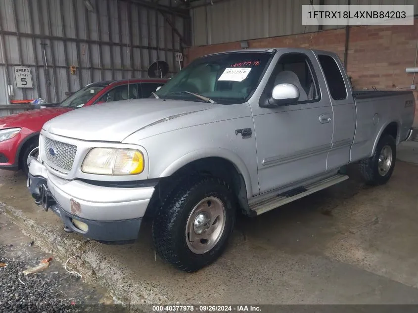 1999 Ford F-150 VIN: 1FTRX18L4XNB84203 Lot: 40377978