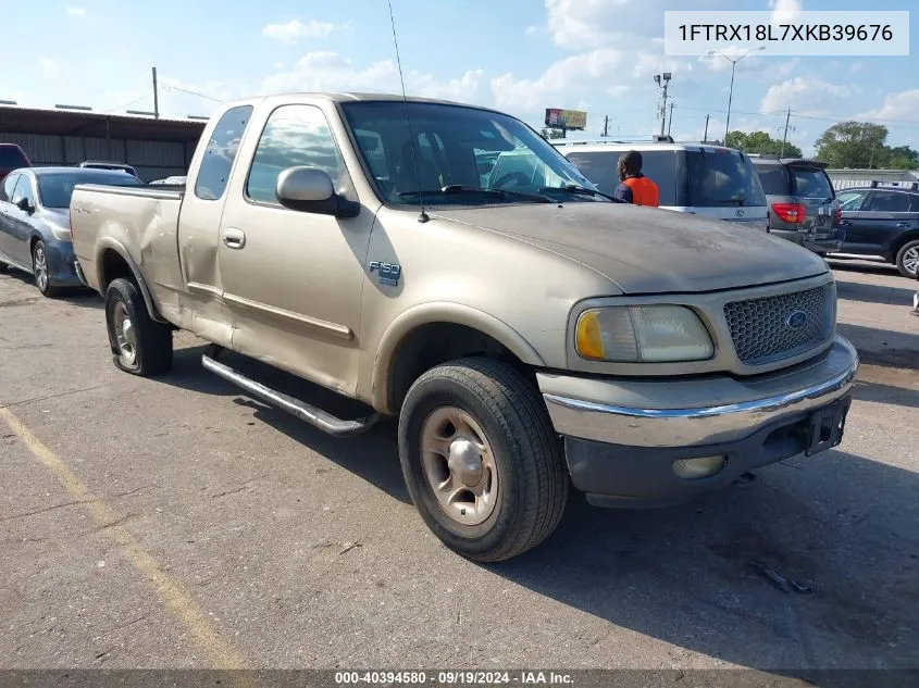 1999 Ford F-150 Lariat/Xl/Xlt VIN: 1FTRX18L7XKB39676 Lot: 40394580