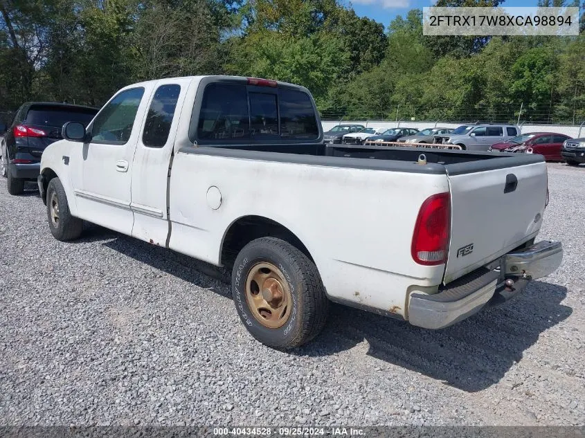 1999 Ford F-150 Lariat/Work Series/Xl/Xlt VIN: 2FTRX17W8XCA98894 Lot: 40434528